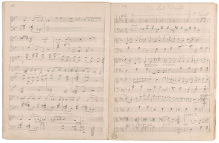 Lot #743 Henry Cowell: Over 50 pages of autograph manuscripts by the experimental composer - Image 3