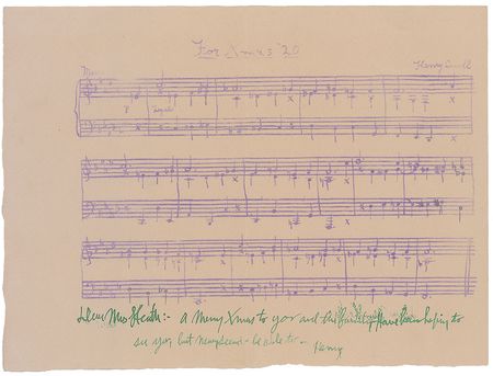 Lot #743 Henry Cowell: Over 50 pages of autograph manuscripts by the experimental composer - Image 9
