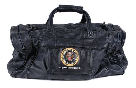 Lot #67 Ronald Reagan and George Bush Carry-On Bag - Image 1