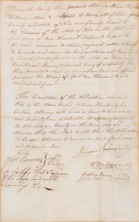 Lot #141 Western: Simon Kenton Signed Document - Image 2