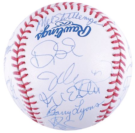 Lot #1004 NY Mets: 1986 Signed Photograph - Image 3