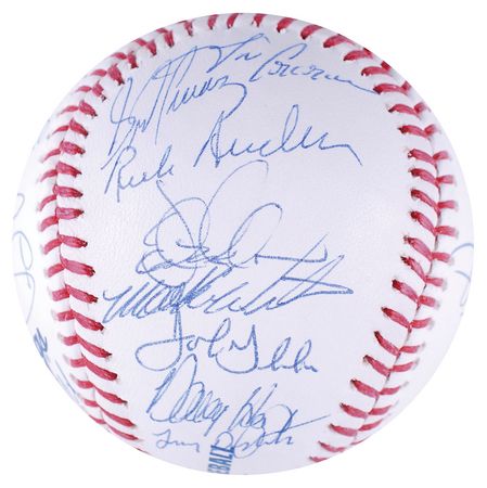 Lot #1004 NY Mets: 1986 Signed Photograph - Image 4