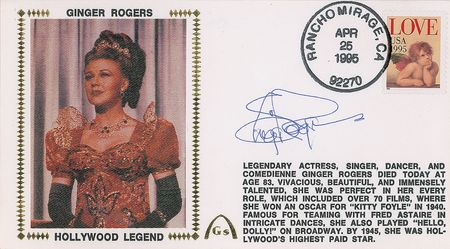 Lot #958 Ginger Rogers Commemorative Covers - Image 1
