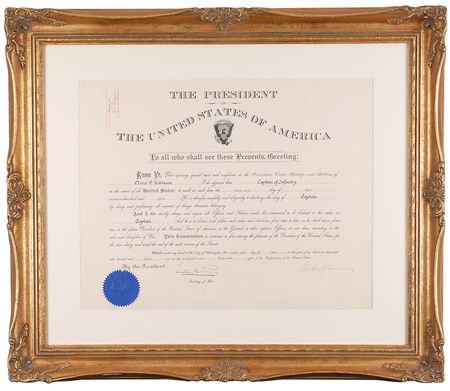 Lot #33 Woodrow Wilson Signed Document