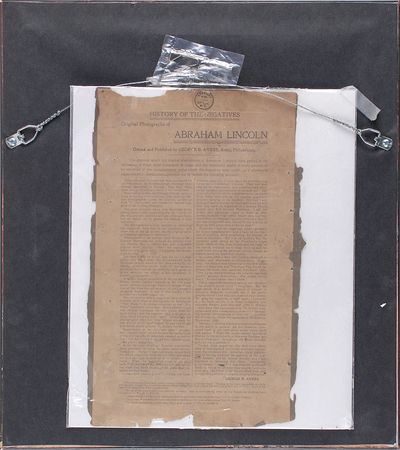 Lot #7 Abraham Lincoln Photograph - Image 2