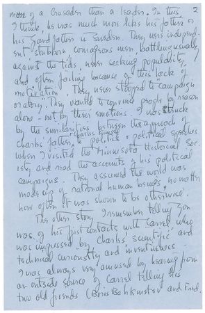Lot #406 Anne Morrow Lindbergh: “I remember at some point disagreeing with you—& others—about calling Charles ‘a leader’” - Image 2