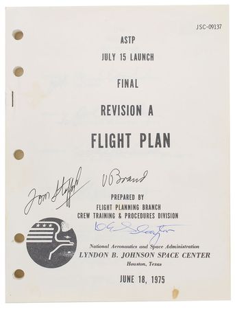 Lot #473 Apollo-Soyuz Flight Plan - Image 1
