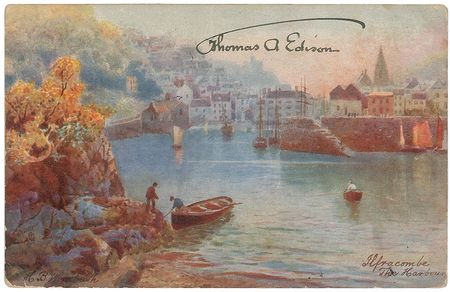 Lot #158 Thomas Edison Postcard - Image 1