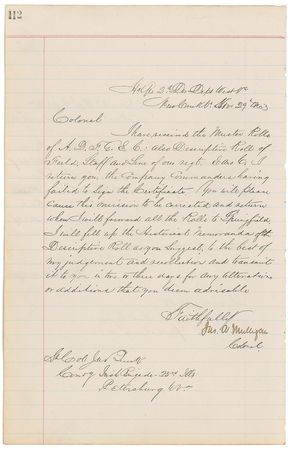 Lot #396 James A. Mulligan Signed Letters - Image 1