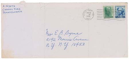 Lot #592 Andrew Wyeth: 