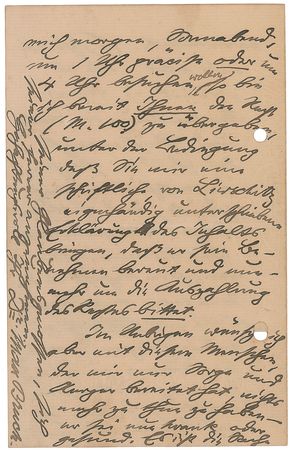 Lot #737 Max Bruch Handwritten Letter Signed - Image 4