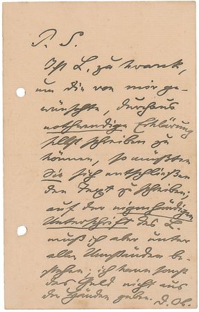 Lot #737 Max Bruch Handwritten Letter Signed - Image 5