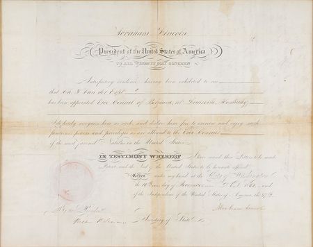 Lot #10 Abraham Lincoln: A Belgian diplomat for war-torn Kentucky - Image 2