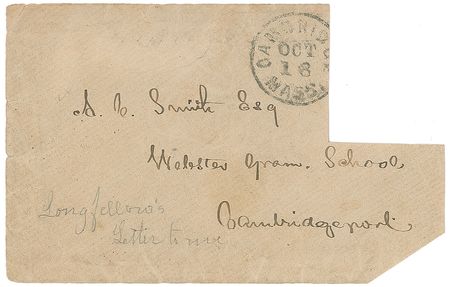 Lot #721 Henry Wadsworth Longfellow Handwritten Letter Signed - Image 2