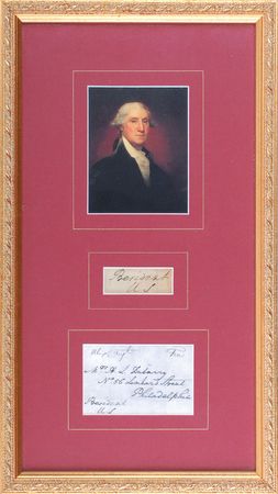 Lot #1 George Washington Signature