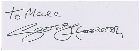 Lot #843 Beatles: George Harrison - Image 1