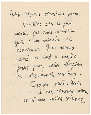 Lot #641 Gabriele d’Annunzio Handwritten Letter Signed - Image 2
