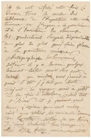 Lot #557 Charles Francois Daubigny: Casting harsh criticism on the Salon: ?There are still some good paintings but they are rare? - Image 2