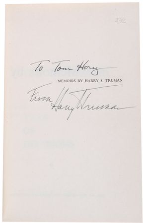 Lot #92 Harry S. Truman Book - Image 1