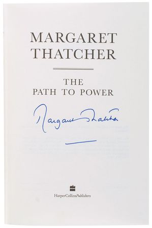Lot #354 Margaret Thatcher Book - Image 1