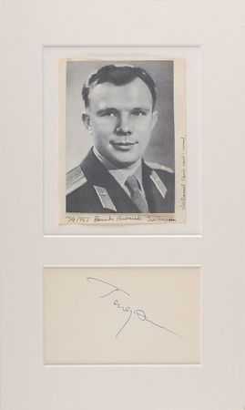 Lot #536 Yuri Gagarin Signature - Image 1