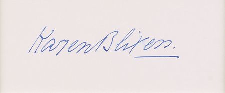 Lot #710 Isak Dinesen Signature - Image 2