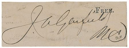 Lot #16 James A. Garfield Signature