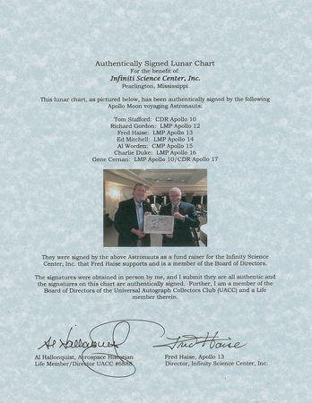 Lot #447 Apollo Astronauts Signed Photograph - Image 2