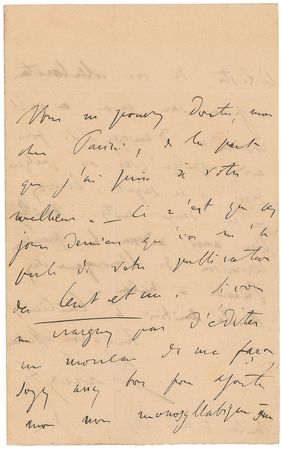 Lot #753 Franz Liszt Handwritten Letter Signed - Image 1