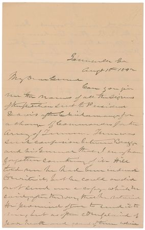 Lot #370 James Longstreet Handwritten Letter Signed - Image 1