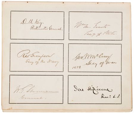 Lot #13 Rutherford B. Hayes Autograph Book - Image 2