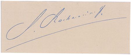 Lot #761 Sergei Rachmaninoff and Igor Stravinsky Signatures - Image 1