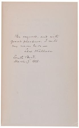 Lot #398 Lew Wallace Book - Image 1