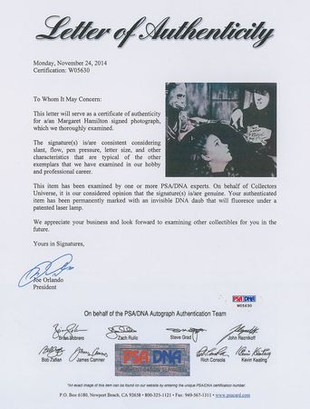 Lot #889 Wizard of Oz: Margaret Hamilton Signed Photograph - Image 2