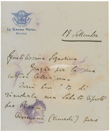 Lot #173 Guglielmo Marconi Handwritten Letter Signed - Image 1