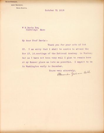 Lot #154 Alexander Graham Bell: Bell remains in Beinn Bhreagh - Image 2