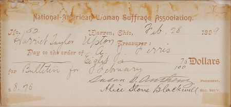 Lot #130 Susan B. Anthony Check - Image 1