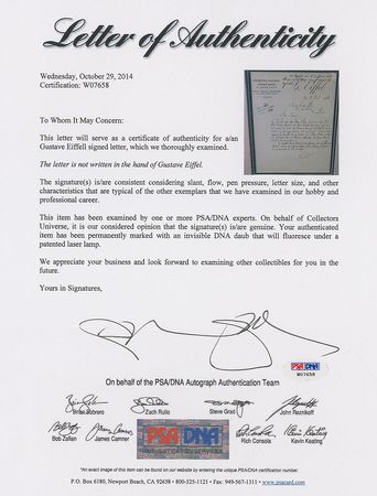 Lot #560 Gustave Eiffel: Busy constructing his eponymous Tower - Image 3