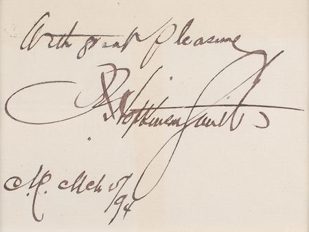 Lot #550 Frederic-Auguste Bartholdi and Francis Hopkinson Smith Signatures - Image 3