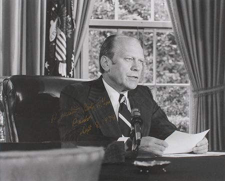 Lot #108 Gerald Ford Signed Photograph - Image 2
