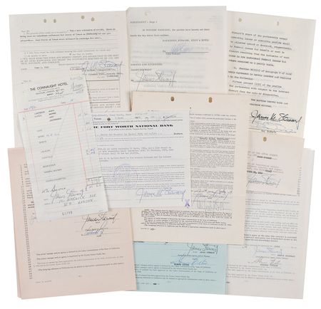 Lot #965 James Stewart Signed Documents - Image 1