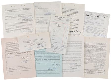 Lot #965 James Stewart Signed Documents - Image 2