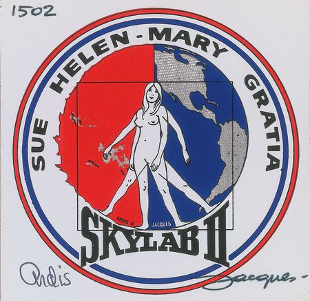 Lot #531 Skylab Wives Patch and Decal - Image 2
