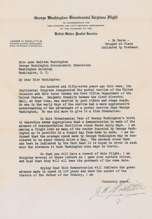 Lot #388 James H. Doolittle - Image 1