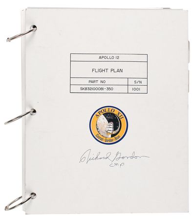 Lot #438 Richard Gordon Replica Flight Plan - Image 1
