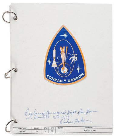 Lot #420 Richard Gordon Replica Flight Plan - Image 1