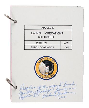 Lot #439 Richard Gordon Replica Checklist - Image 1