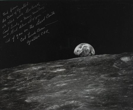 Lot #422 Frank Borman Signed Photograph - Image 1