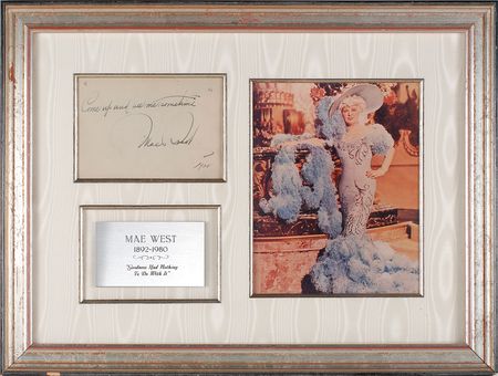 Lot #967 Mae West Signature - Image 2