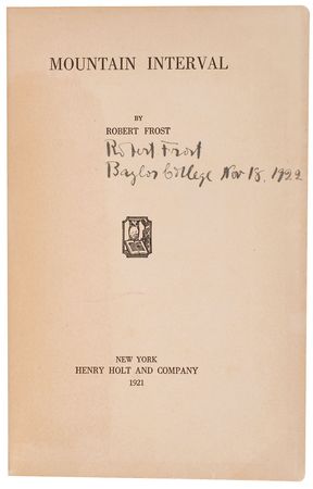 Lot #650 Robert Frost: 